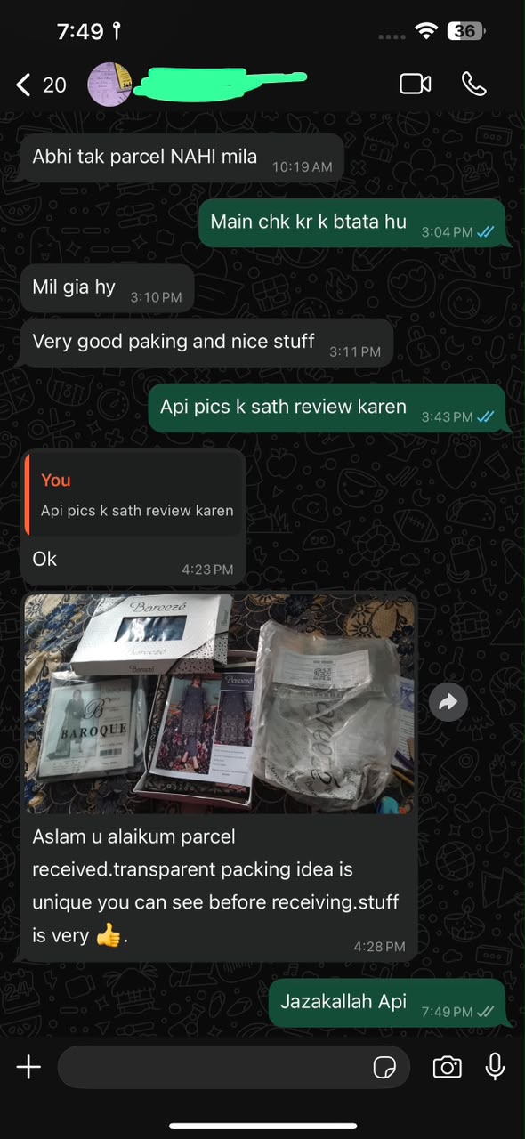 Customer review