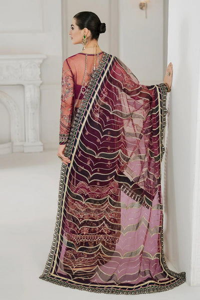 BAROQUE FESTIVE COLLECTION -3PC UNSTITCHED LUXURY NET EMBROIDERED SUIT DF-469