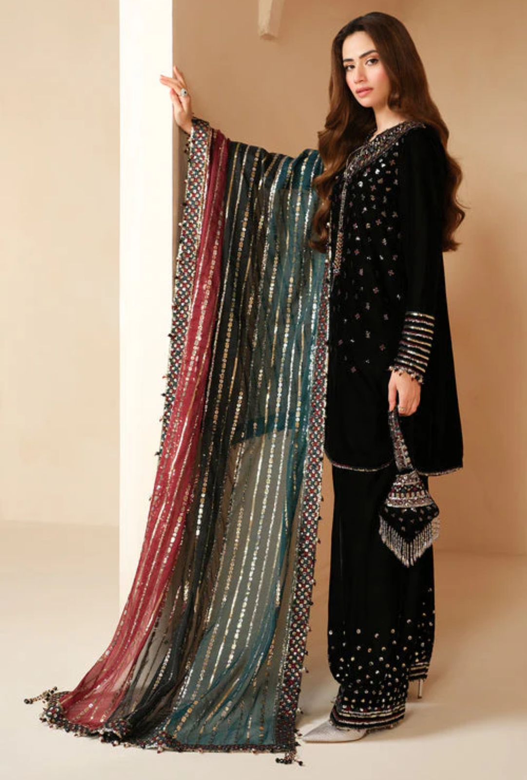 JAZMIN -WINTER 3pc LUXURY VELVET DF-3564