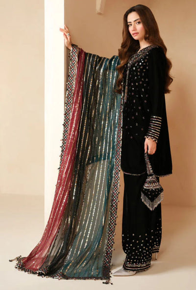 JAZMIN -WINTER 3pc LUXURY VELVET DF-3564