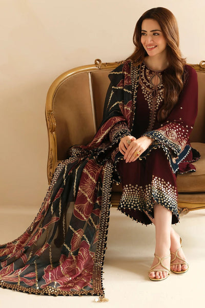JAZMIN -WINTER 3pc LUXURY VELVET DF-4523