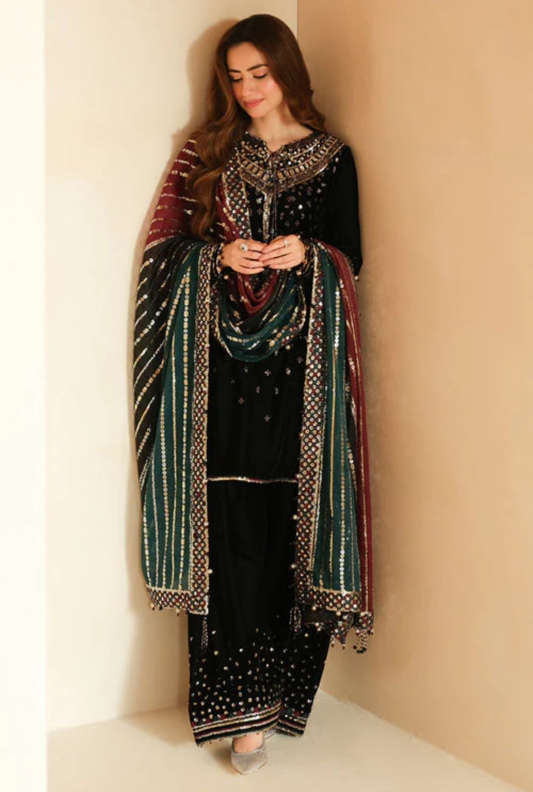 JAZMIN -WINTER 3pc LUXURY VELVET DF-3564