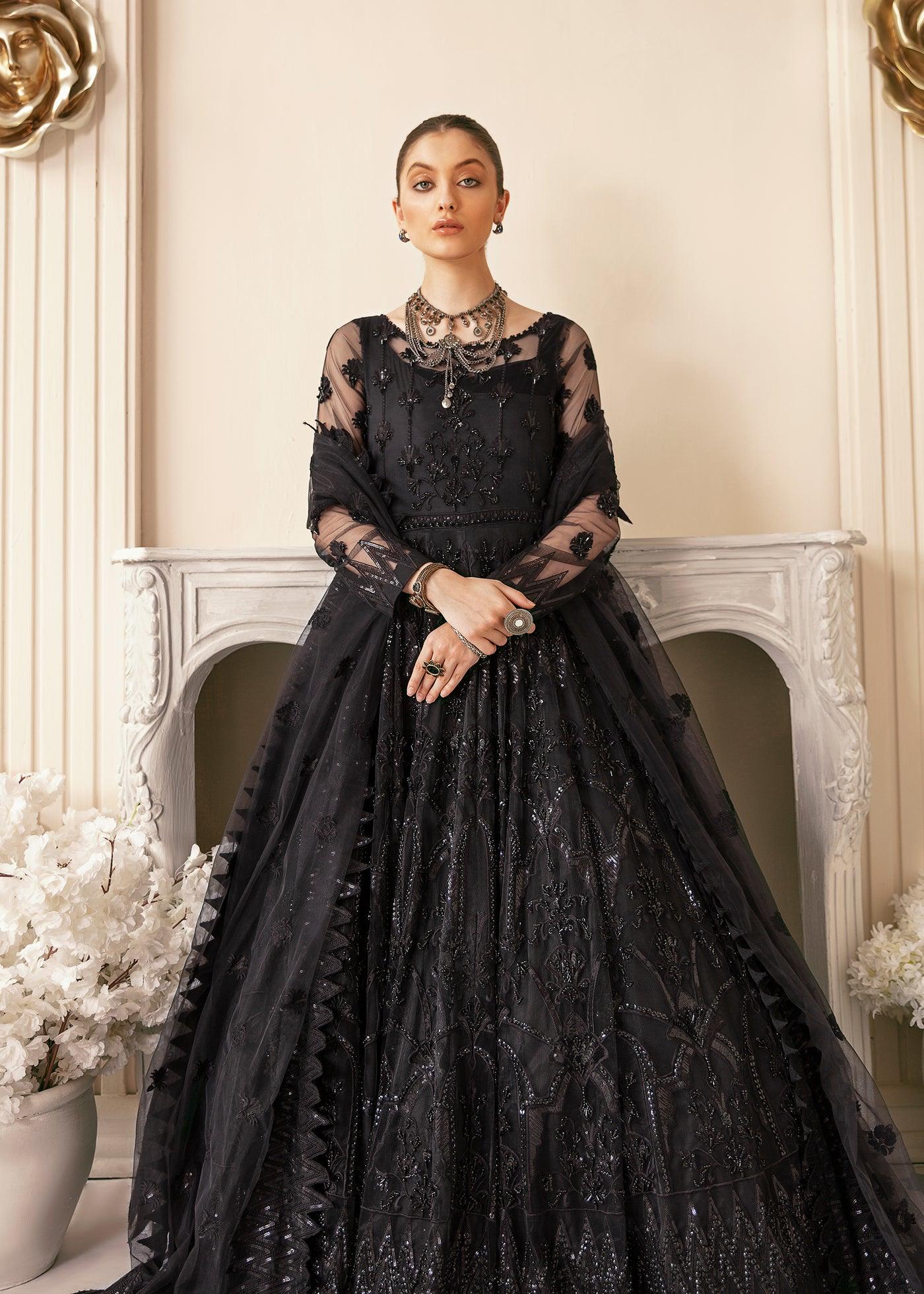 AKBER ASLAM -3pc Unstiched Embroidered Maxi Wedding Collection