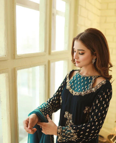 AFROZEH -WINTER 3pc LUXURY VELVET DF-2212