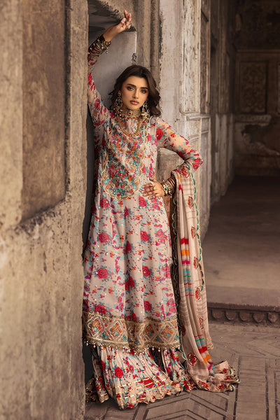 CHARIZMA -3PC UNSTITCHED LUXURY CHIFFON EMBROIDERED SUIT DF-1578