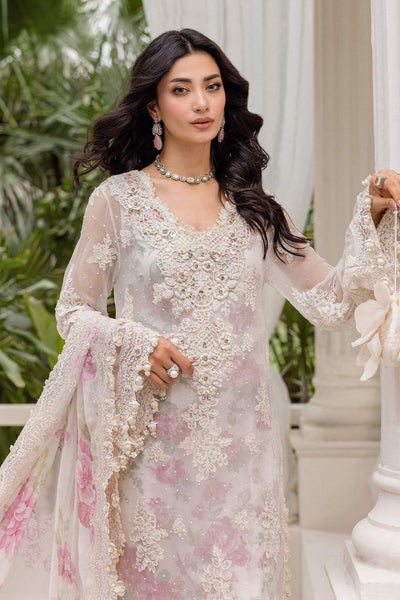 MARIA B  -WINTER 3PC LUXURY CHIFFON   DF-113
