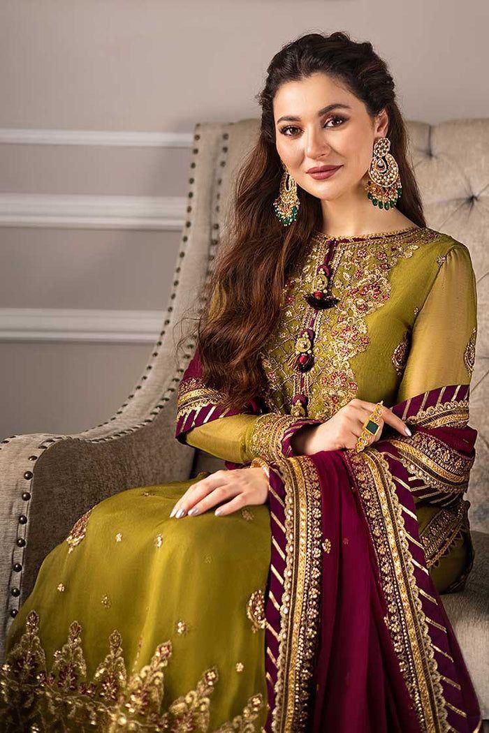 ASIM JOFA -WINTER 3PC LUXURY CHIFFON   DF-107