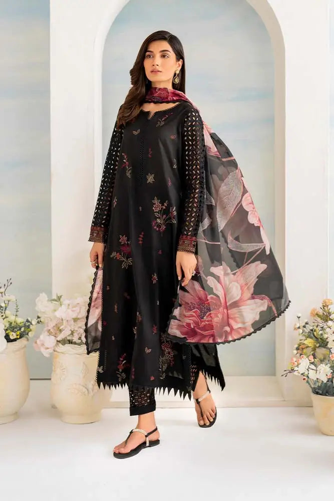 IZNIK- 3PC DHANAK EMBROIDERED SUIT DF-5623