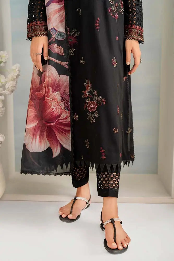 IZNIK- 3PC DHANAK EMBROIDERED SUIT DF-5623