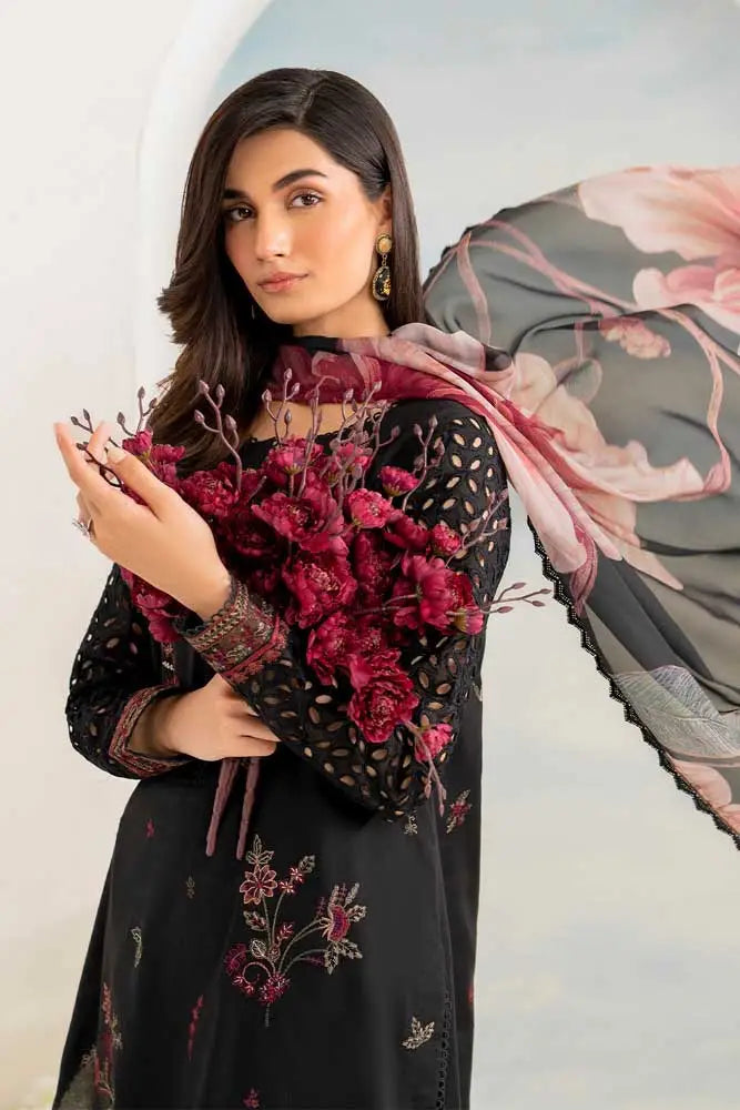IZNIK- 3PC DHANAK EMBROIDERED SUIT DF-5623